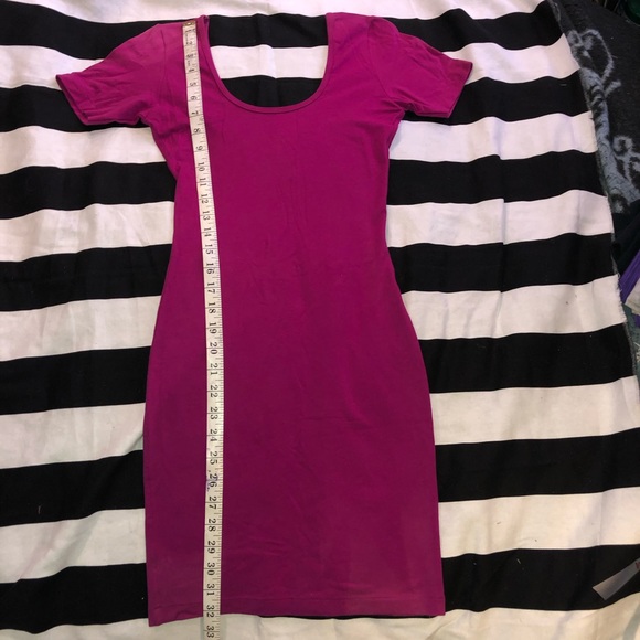 {American Apparel} 🍭Fuschia Pink Body Con Dress - Picture 6 of 6